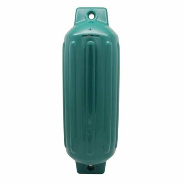 Lastplay 8.5 x 27 in. Boattector Inflatable Fender Forest Green LA3087907